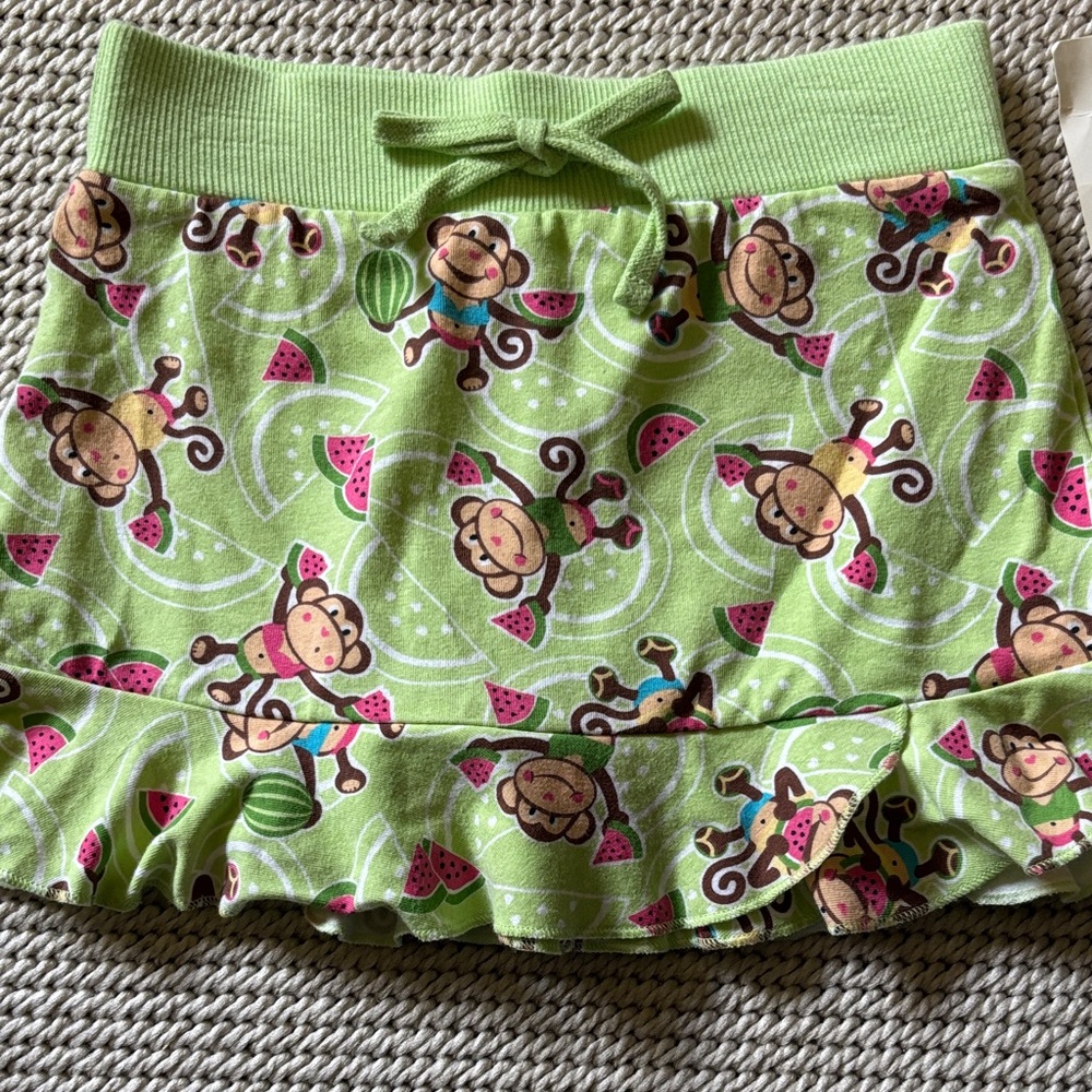 Skort toddler girls size 4T new 97% cotton 3% spandex Greendog